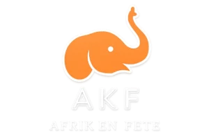 Logo Afrik'En Fête (version blanche)