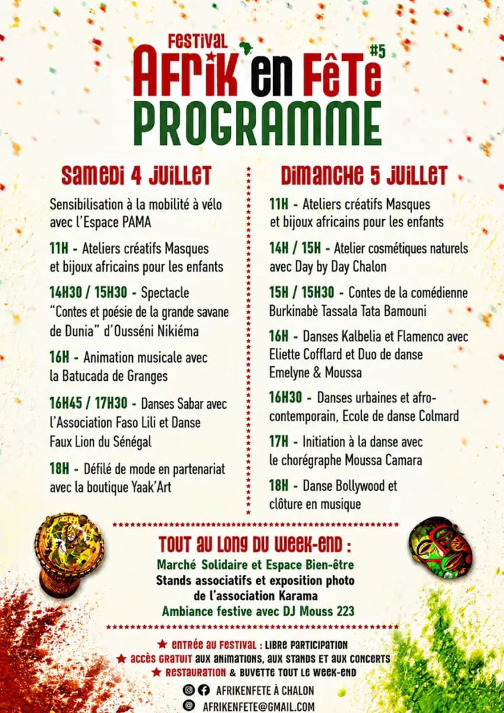 Programme Afrik'En Fête 2026